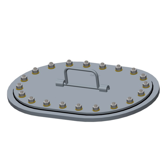 Flush 15×23 20Bolt Manhole UMC Marine