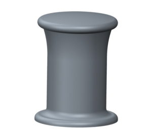 Single Bitts | 10", 12" | Round Base | Cast Steel