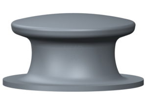 Button Chock | 10" | Cast Steel
