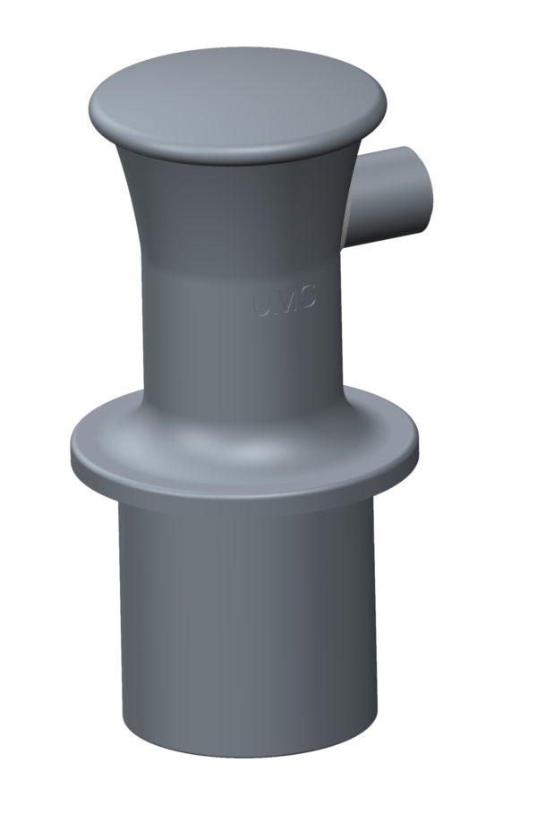 Single Bitts Thru Deck with Horn | 8" | Round Base | Cast Steel - Image 5