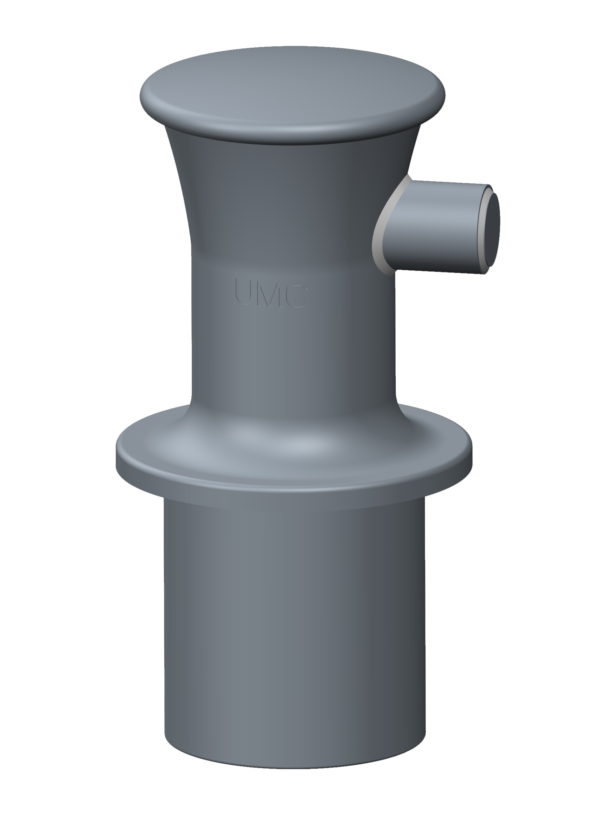 Single Bitts Thru Deck with Horn | 8" | Round Base | Cast Steel - Image 4