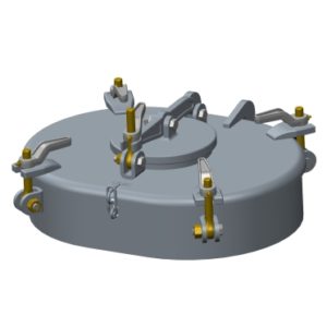 4-Dog Oval + Ullage & Hasp
