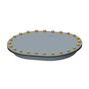 Raised 18 x 24 24-Bolt Manhole